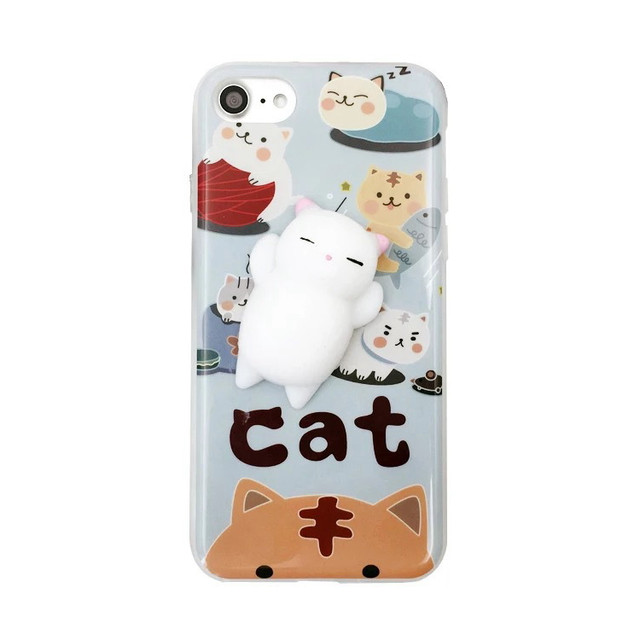 トレンド Iphoneケース 猫 3d ぷにぷに もちもち ネコ 癒し系 アイフォン Jasmine