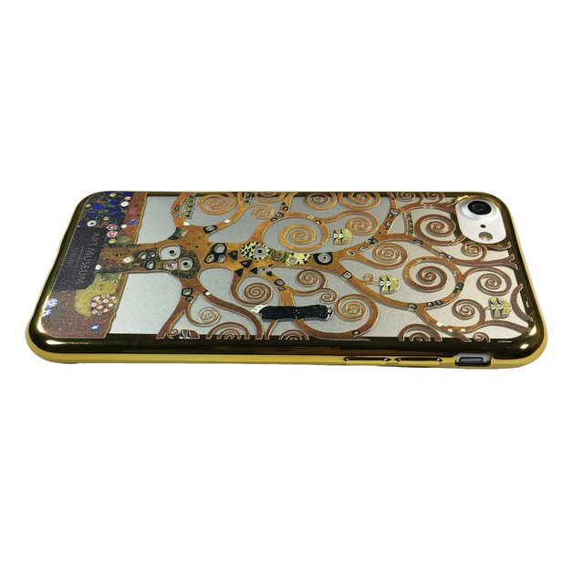 液体無し Artify Iphone Se 第２世代 6 6s 7 8 メッキtpuケース クリムト 生命の樹 Aj Klimt World
