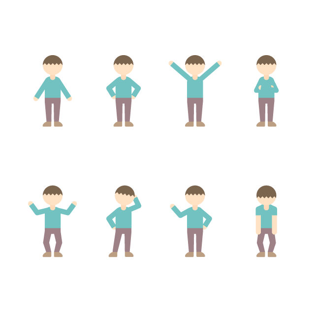 フラット アイコン 人物 男の子 Feelgraphic