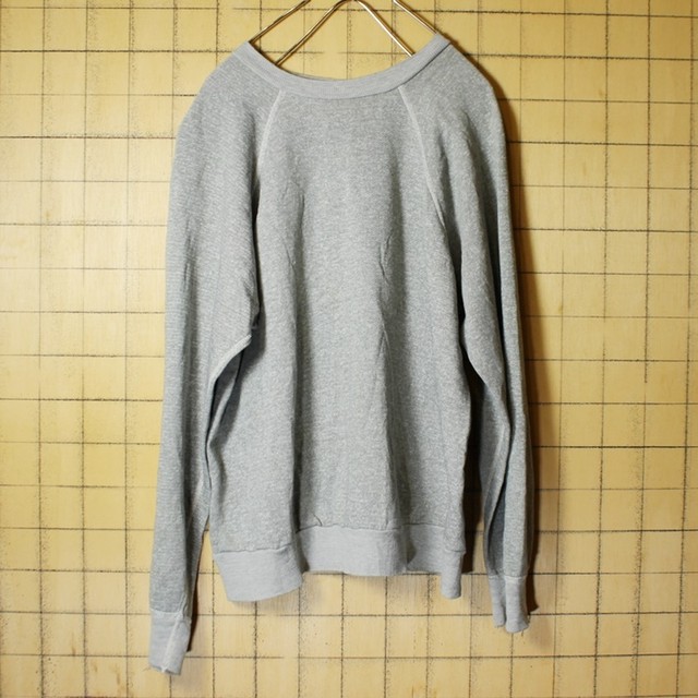 1960s Usa製 無地 スウェット 霜降り 杢グレー トレーナー メンズm相当 古着 ラグラン ヴィンテージ 0513ss112 古着屋ataco Garage