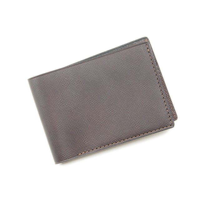 二つ折りレシート財布-RECEIPT WALLETバーガンディ