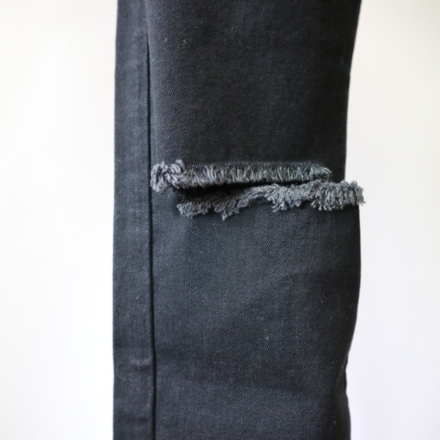 4 16販売 送料無料 ダメージブラック スキニー 黒スキニー スキニーパンツ Yuberra