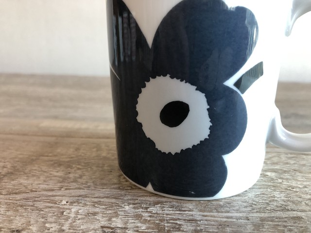 Marimekko マリメッコ Unikko ウニッコ グレー マグカップ Coffee Vintage Mumrik