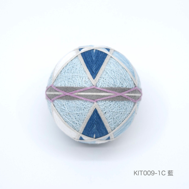 手まり制作キット 紡錘形交差かがり テキストあり Kit009 1 讃岐かがり手まりオンラインショップ