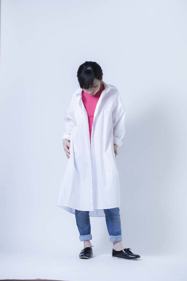 シャツワンピース 白 Sサイズ Mサイズ Aiguille