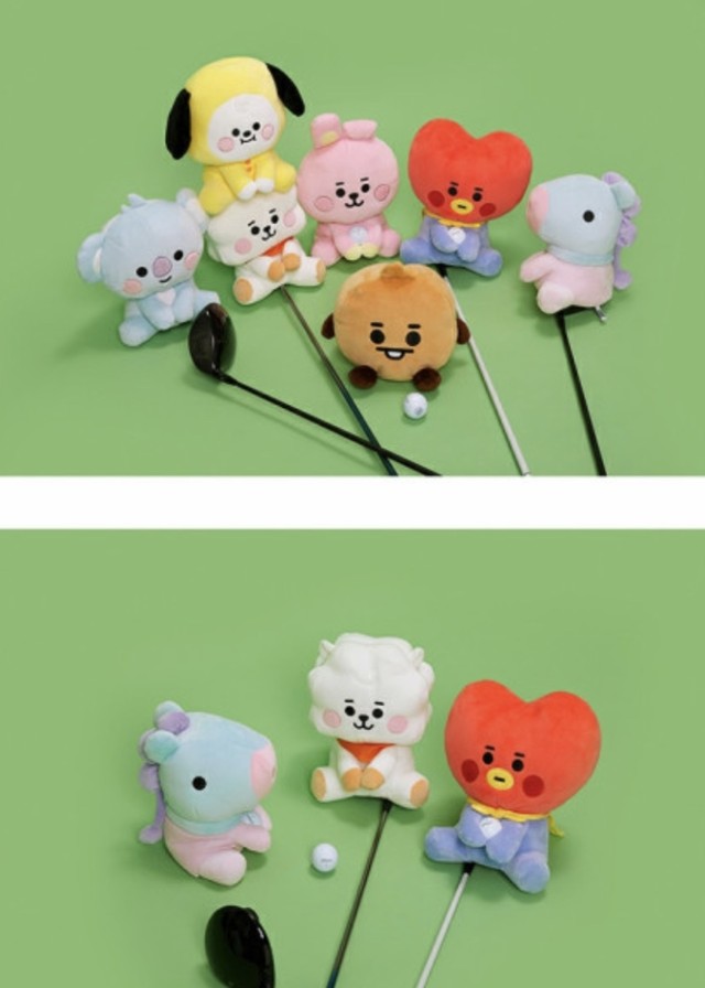 ゴルフドライバーカバー ベイビーbt21 Rj ソクジン Bts バンタン 防弾少年団 Yuha Bt21バンタンbts防弾少年団メイン