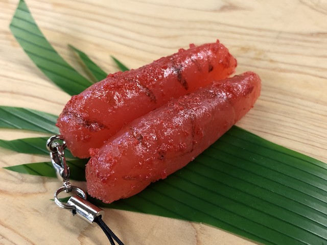 食品サンプルストラップ 明太子 葵サンプル