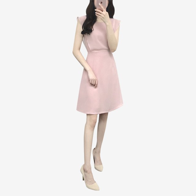 シフォンのノースリーブが女性らしい ミニ丈 春夏 ワンピース ドレス エレガント 綺麗め シースルー 41 La Vie En Rose