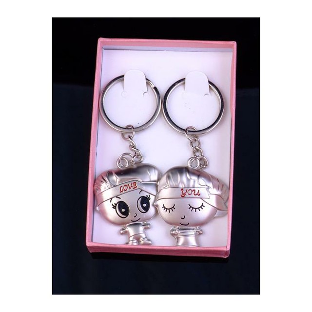 ペア キーホルダー 記念品 ラブ シルバー 雑貨 キーホルダー 利裕雑貨ショップ