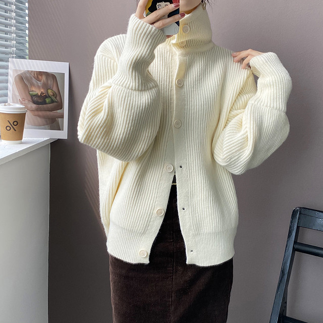 〈カフェシリーズ〉タートルネックデザインセーター【turtle neck design sweater】