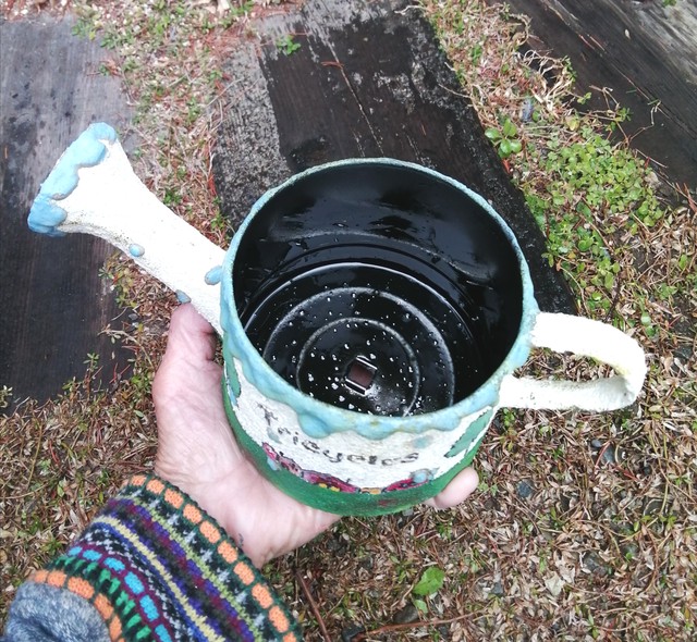 モルタルジョウロhouse鉢 手作り D Rupo 多肉植物専門店