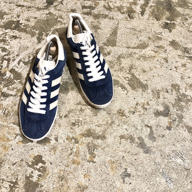 スエードな靴 Adidas アディダス ガゼル スニーカー 青 高円寺古着 Slat Albatross Vintage