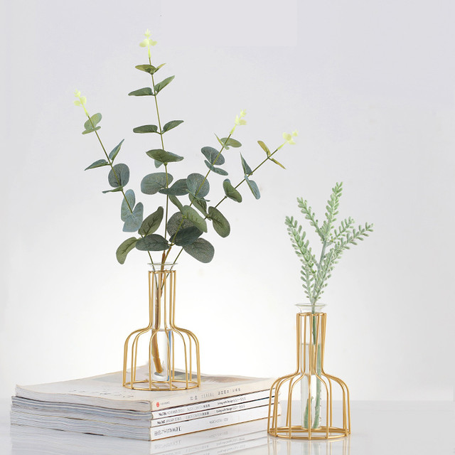 ワイヤーデザイン花瓶 試験管ガラス フラワースタンド Natty Company