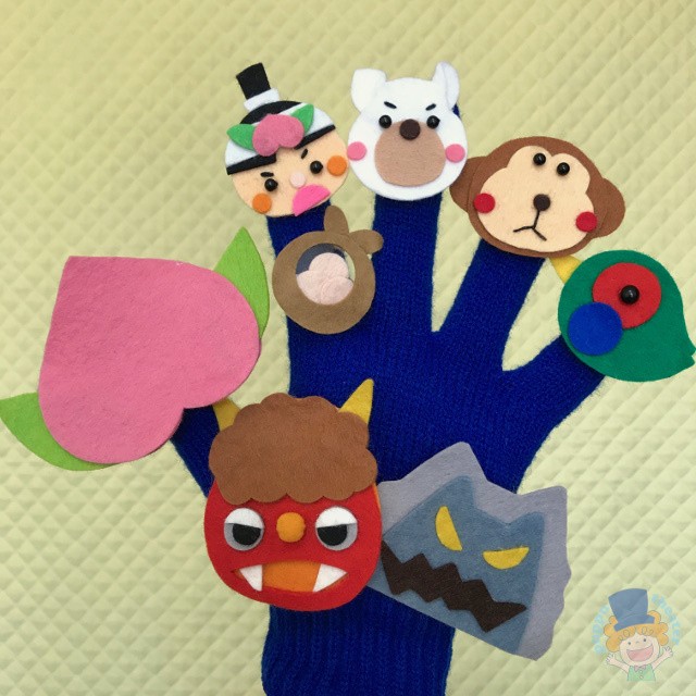 ももたろうの手袋シアター Pupputheater ハンドメイドの保育教材 手袋シアターのお店