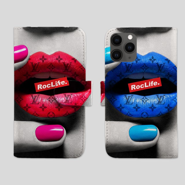 Roclife Iphone Case 手帳タイプ 唇デザイン Roc Life Web Store