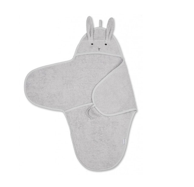 即納 ラビットスワドル おくるみ Baby Swaddle Rabbit Dumbo Grey Liewood リーウッド Kyurun