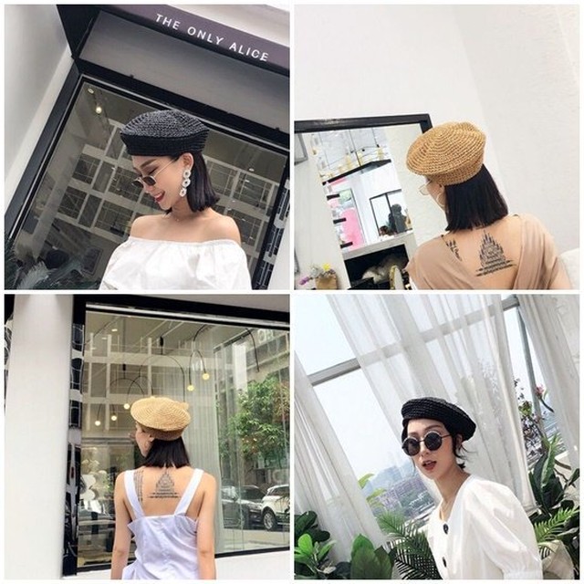 帽子 レディース ベレー帽 春夏 サマーベレー帽 春夏ベレー帽 ペーパー素材 韓国 ファッション 帽子 おしゃれ 韓国ファッション 帽子 レディース ベレー帽 春夏 サマーベレー帽 春夏ベレー帽 Leaflower 001 リーフラワー レディースファッション専門店