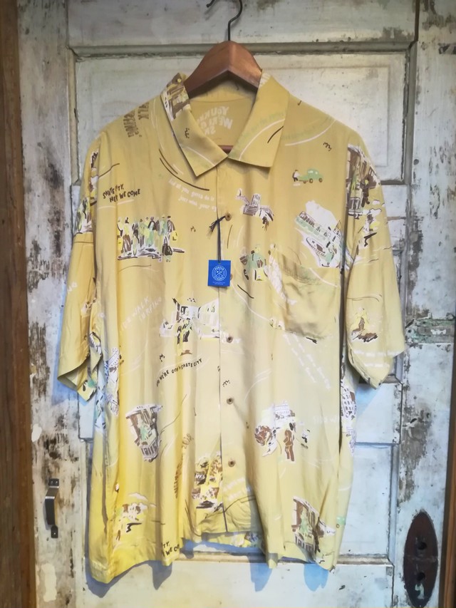 Poter Classic ポータークラシック Aloha Shirt Skateboarding Yellow アロハシャツ スケートボーディング イエロー O Mureys Mado
