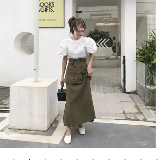 取寄 ワンピース ロングスカート 2way レディース フレアスカート ウエストベルト トレンチ風 キレイめ カーキ 春 夏 秋 Lcs2641tyc Leicloset