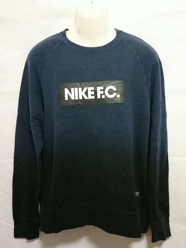 Nike Fc ナイキ メンズxl スウェット トレーナー サッカー フットサル ネイビー 451 スポーツウェア シューズの古着屋 リサイクルスポーツ