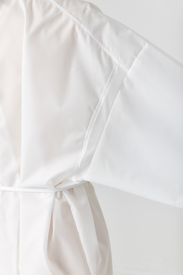 10着セット メッシュ付き洗えるアイソレーションガウン ホワイト ファッションしらいし