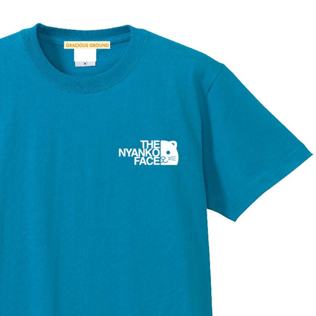 ザニャンコフェイス ワンポイントロゴ Tシャツ 半袖 ブランド パロディ メンズ レディース Tシャツ通販のgracious Ground