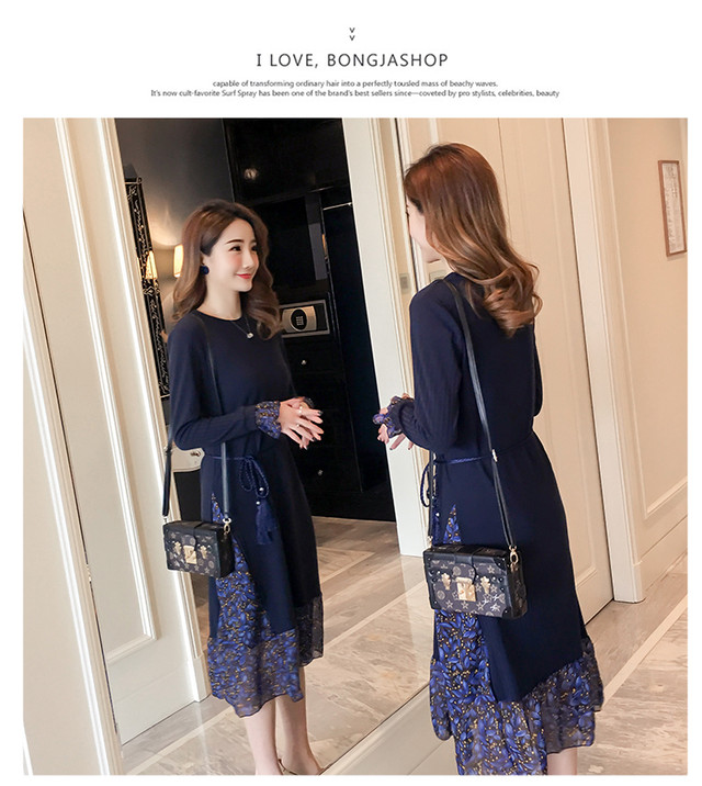 マタニティ ワンピース ロング丈ワンピース 大きいサイズ ボーダー 長袖 授乳口付き ワンピース フォーマル お宮参りドレス 花柄 ロング ゆったり ネイビー ピンク 産後 Ncho