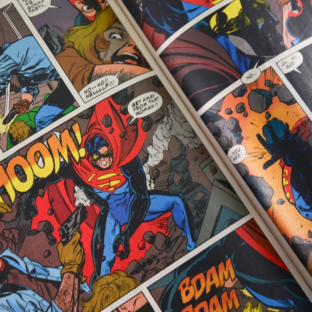 値下げしました 美品 コラージュ用に Superman スーパーマン アメリカン ヴィンテージ ペーパーコミックブック Advenaavis