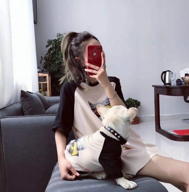 ペアルックリンクコーデ サングラスcat プリント ラグラン Tシャツ オーナー用 V P M Store