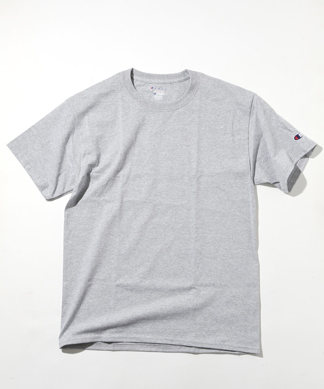 Champion チャンピオン スーパーオーバー サイズ コットン 無地 半袖 Tシャツ グレー ライトスティール Nycstandard