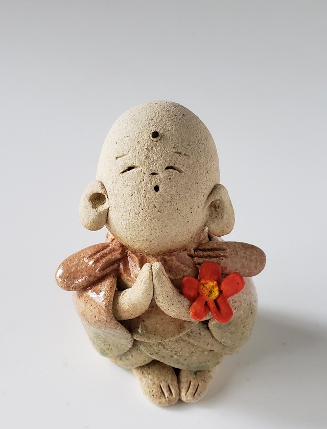 丸地蔵 小 ー 赤花 あかね工房