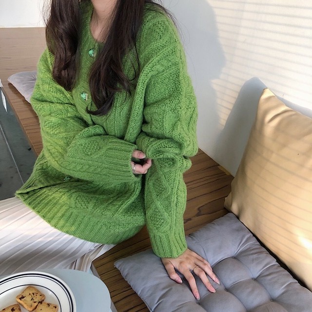 ニットカーディガン 冬 ざっくり編み カーディガン レディース 秋冬 厚手 カーデガン レディース トップス 秋 冬 長袖 ニット トレンド ドロップショルダー アウター ショート ロング 羽織り 大人 ナチュラル ドルマン ニット おしゃれ ゆったり 杏色 Primarc