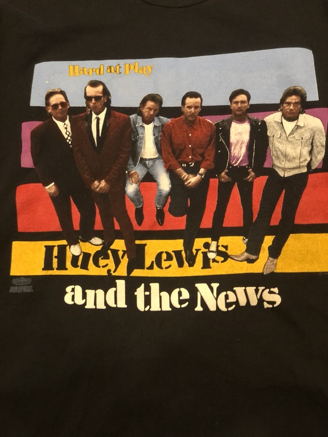 Huey Lewis 90s Usa製 ヒューイルイス ザ ニュース ツアーtシャツ Acrosstheuniverse 1977