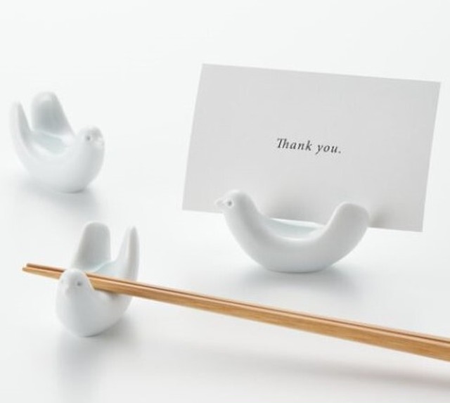 とり型箸置き 白山陶器 波佐見焼 コトリ雑貨ピッピ