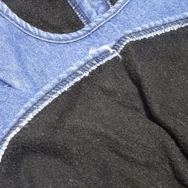 送料無料 デニム ワンピース 裏起毛 韓国子供服 Chibo Kids