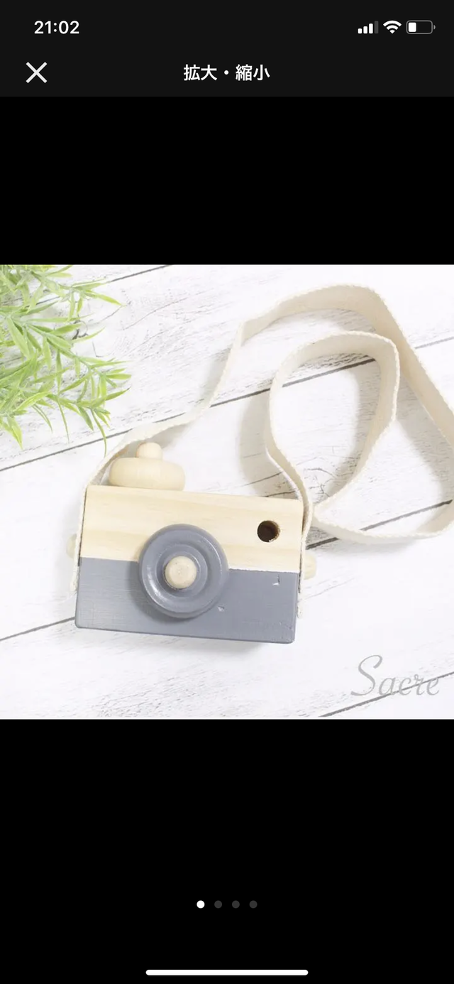 木製カメラ 木のカメラ おもちゃ 韓国 トイカメラ Hanahana07