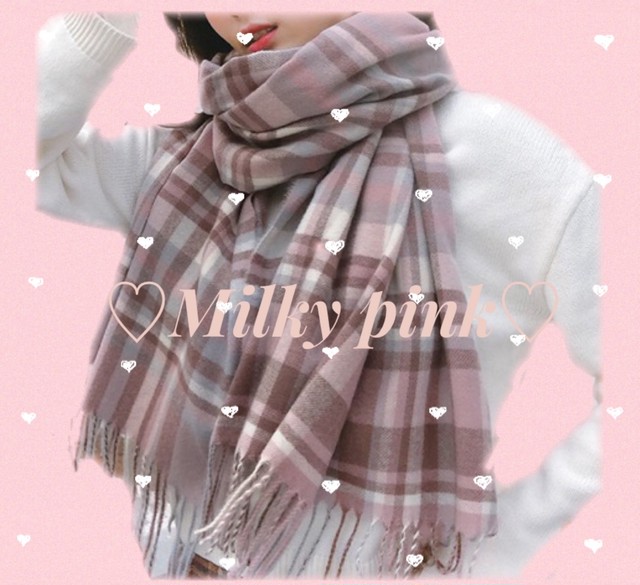 モテカラーマフラー Milky Pink Princesshyatt 量産型地雷系原宿系パンクストリートブラック韓国系厚底リュック モテカラーマフラー Milky Pink Princesshyatt 量産型地雷系原宿系パンクストリートブラック韓国系厚底リュック