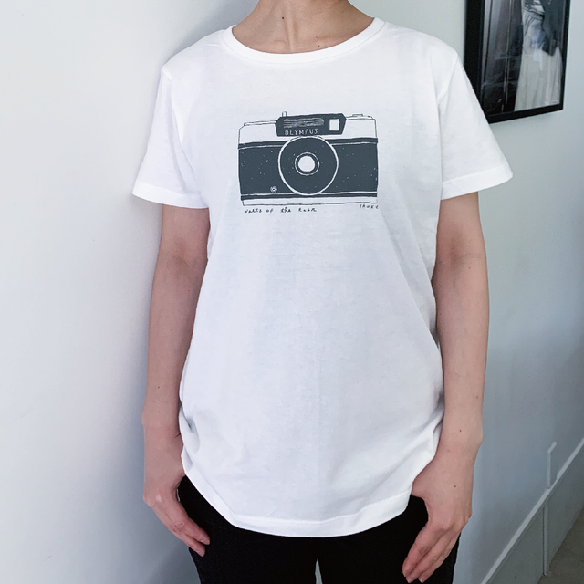 Tシャツ オリジナルデザイン Camera 湯布院 ジャズとようかん