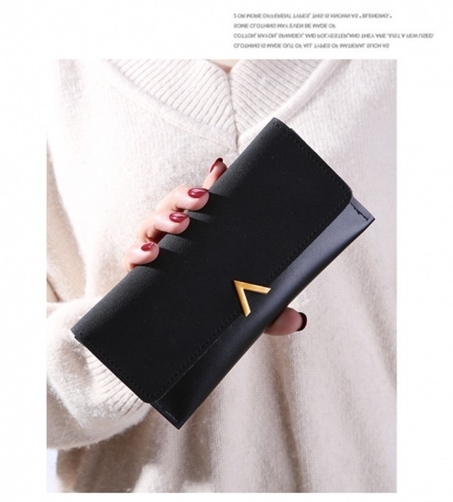 長財布 レディース Vバックル シンプル レザー 財布 ファスナー 大容量 サイフ ハンドバッグ Glamorous Jewel グラマラスジュエル レディースアクセサリー 小物 ファッションの通販