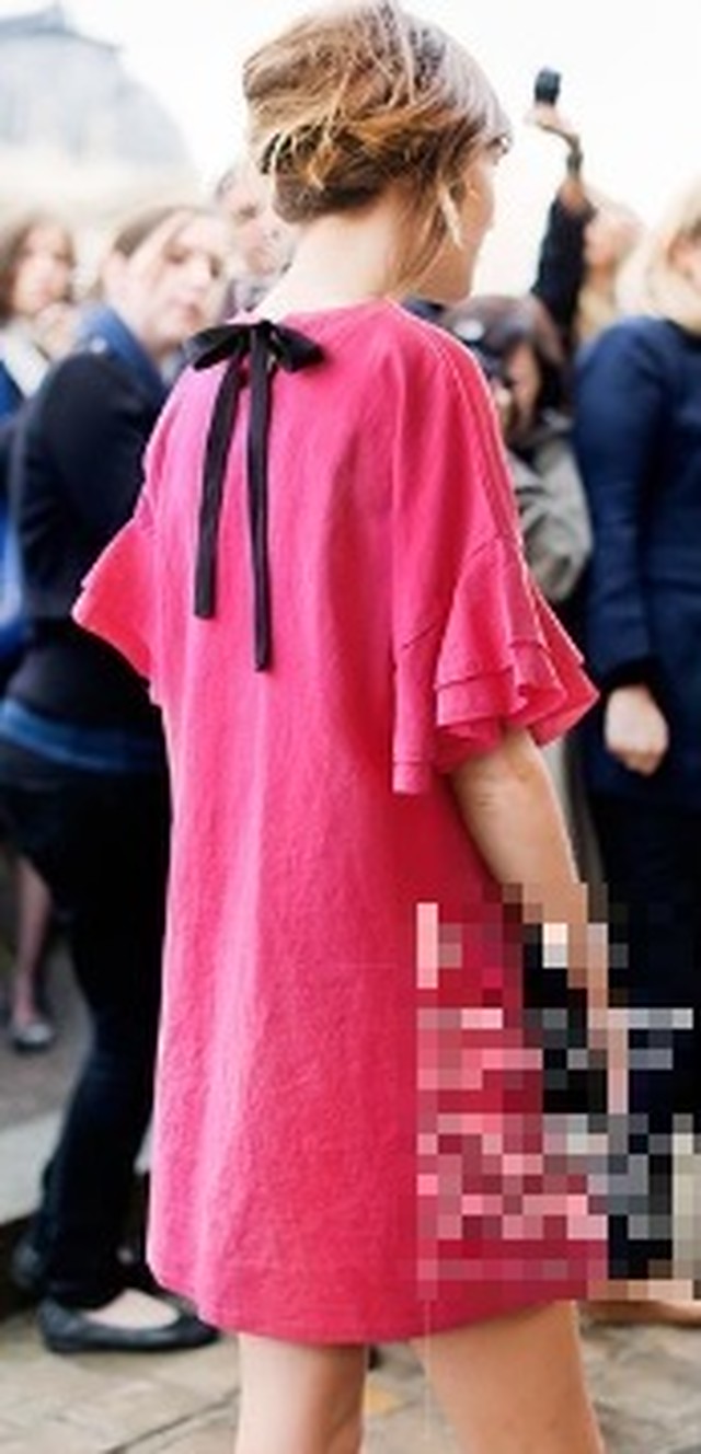 ミニ丈 バックリボンワンピース ミニワンピース チュニックワンピース フレア袖 ベルスリーブ 袖フリル 五分袖 レディース 韓国 オルチャン ファッション 春服 夏服 レディース 韓国服 風 レディース ファッション カジュアル 大人可愛い Iライン ゆったり デート