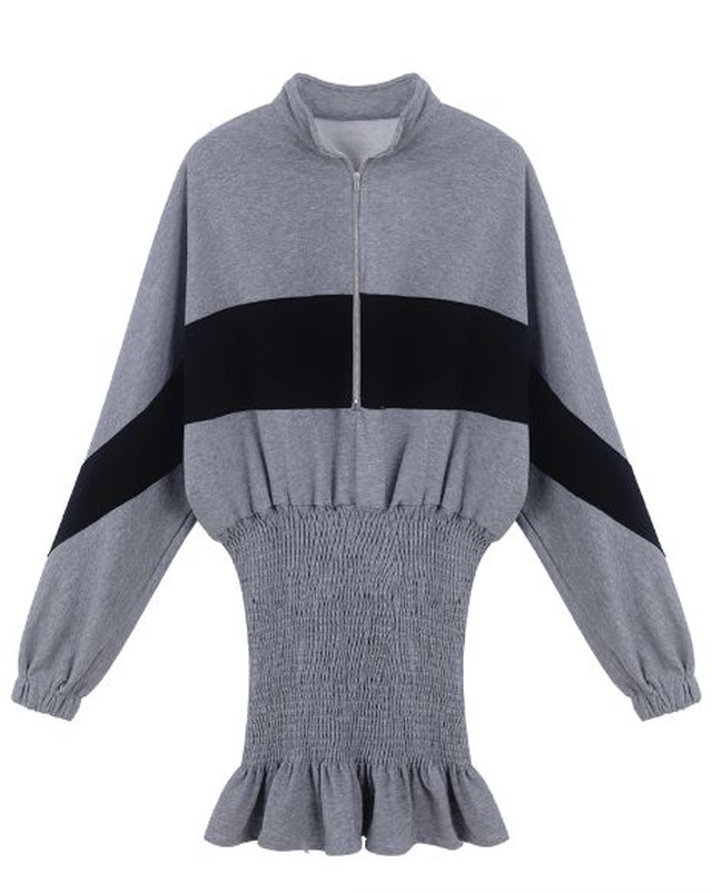韓国 ファッション ワンピース スウェット ワンピース 春服 ワンピース ミニ丈ワンピース ミニドレス フレアースカート Jm4233 ワンピの里