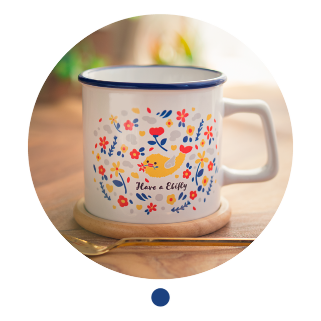 マグカップ お花畑とエビfly Have A Ebifly