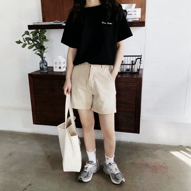 韓国ファッションスウィートシンプル着回し力抜群上品tシャツ 75shops