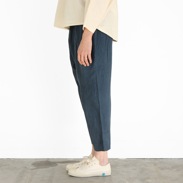21新色追加 ヂェン先生の日常着 クロップドパンツ コットンリネン Robin Aso