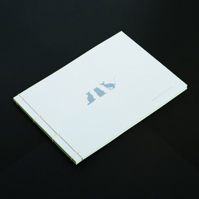 和綴じ風ノート手作りキット 猫デザイン 幸栄グラフィックオンラインショップ