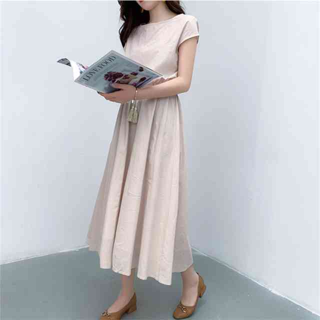ワンピース レディース 膝丈 ワンピース カジュアル ノースリーブ 大きいサイズ 春 夏 ワンピ クルーネック お嬢様 ギャザー スカート プリーツ 袖 フェミニン パーティー フォーマル 旅行 避暑地 デート 発表会 ミス ミセス ママ 代 30代 40代 50代 ロング Aライン