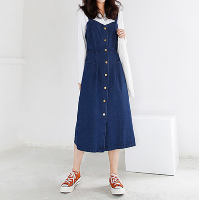 ノースリーブデニムワンピース 2color Jewelry Ish