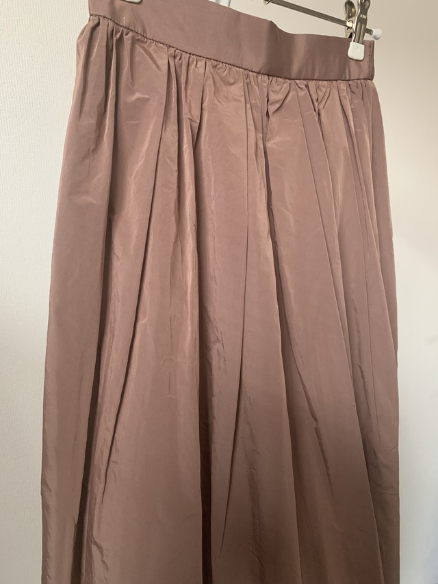 タフタ素材 形状記憶ロングギャザースカート 国産 aw 小さいサイズ専門店 Littlemy