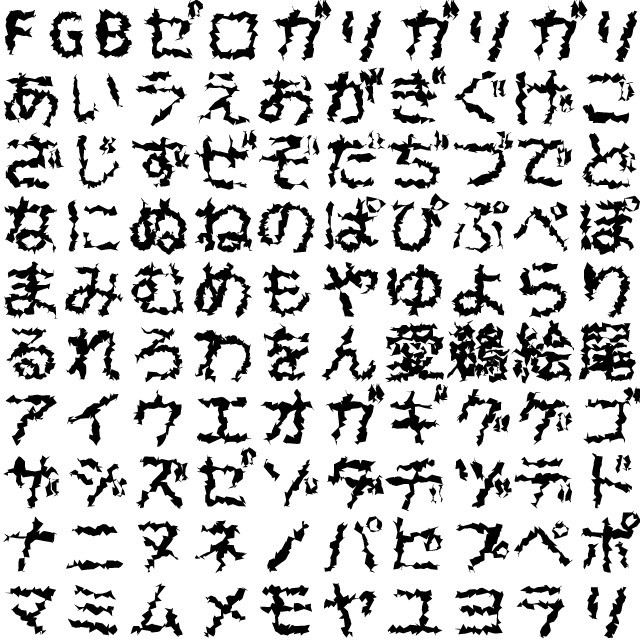 Fgゼロガリフォント Font