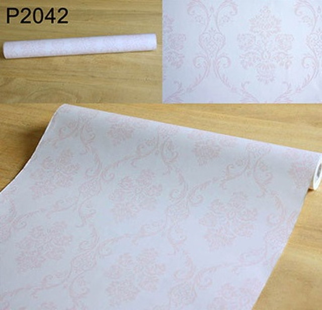 10m P42 ダマスク柄 フラワー 花柄 壁紙 シール リフォーム 多用途 ウォールステッカー はがせる リメイクシート Dreamroom Base